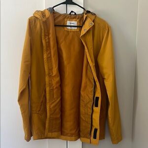 Old Navy Mustard Yellow Rain Jacket
